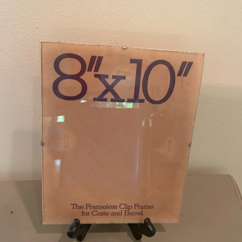 Vintage Crate&Barrel 8X10 Frameless Clip Frame